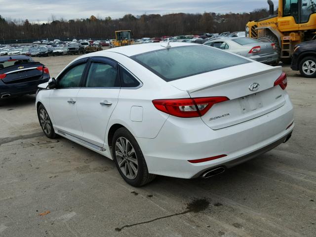 5NPE34AF6GH332707 - 2016 HYUNDAI SONATA SPO WHITE photo 3