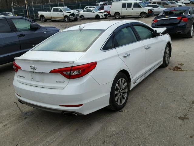 5NPE34AF6GH332707 - 2016 HYUNDAI SONATA SPO WHITE photo 4