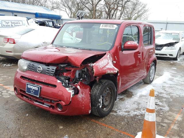 JN8AZ2KR5AT162602 - 2010 NISSAN CUBE BASE RED photo 2