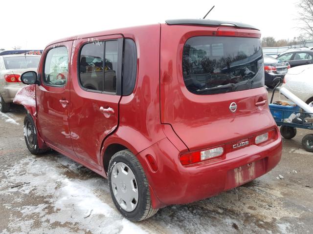 JN8AZ2KR5AT162602 - 2010 NISSAN CUBE BASE RED photo 3