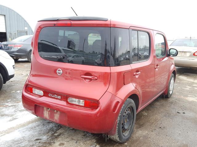 JN8AZ2KR5AT162602 - 2010 NISSAN CUBE BASE RED photo 4