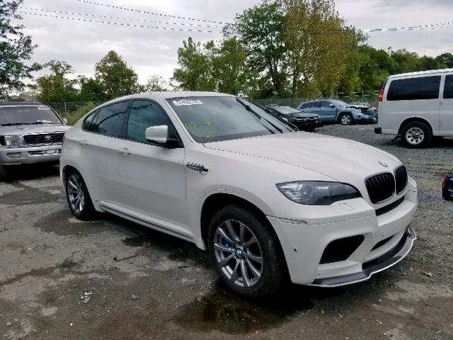 5YMGZ0C53E0C40608 - 2014 BMW X6 M WHITE photo 1