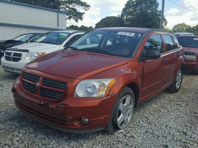 1B3HB48B88D617016 - 2008 DODGE CALIBER SX ORANGE photo 2