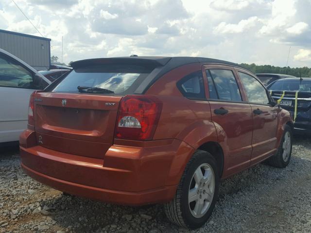 1B3HB48B88D617016 - 2008 DODGE CALIBER SX ORANGE photo 4