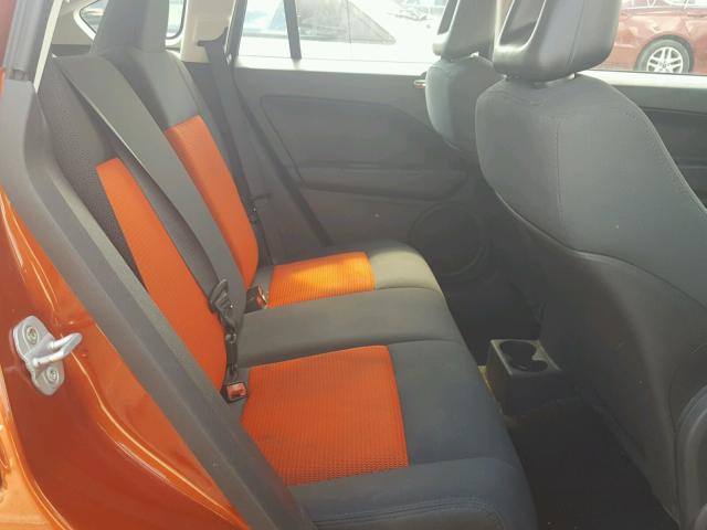 1B3HB48B88D617016 - 2008 DODGE CALIBER SX ORANGE photo 6