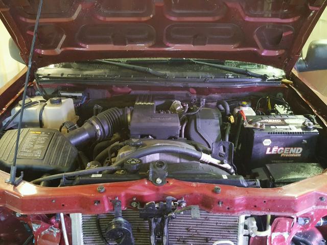 1GCDT33E888213261 - 2008 CHEVROLET COLORADO L MAROON photo 7