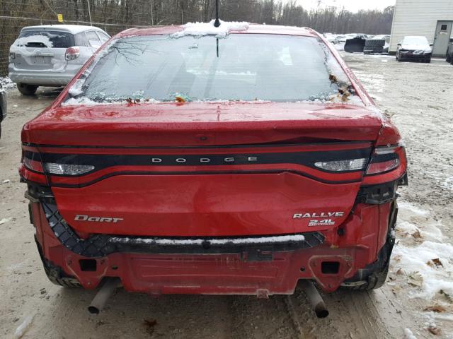 1C3CDFBB2ED677820 - 2014 DODGE DART SXT RED photo 9