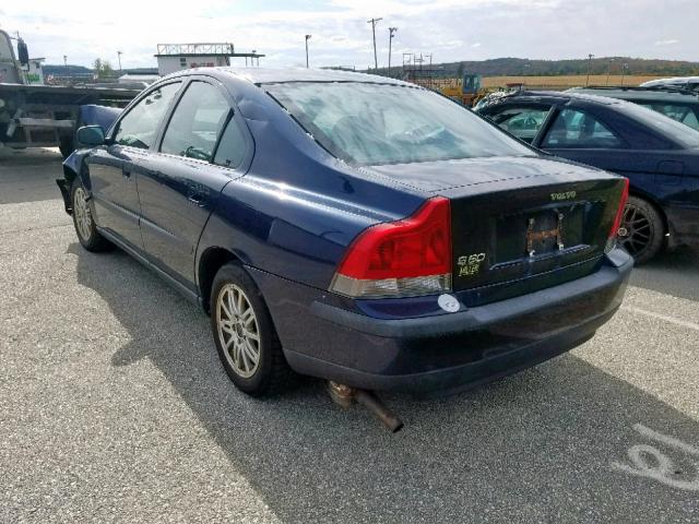 YV1RS64A742347725 - 2004 VOLVO S60 BLUE photo 3