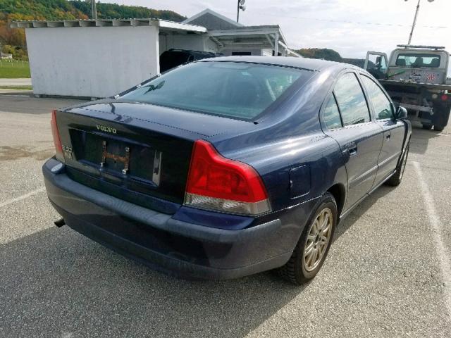 YV1RS64A742347725 - 2004 VOLVO S60 BLUE photo 4