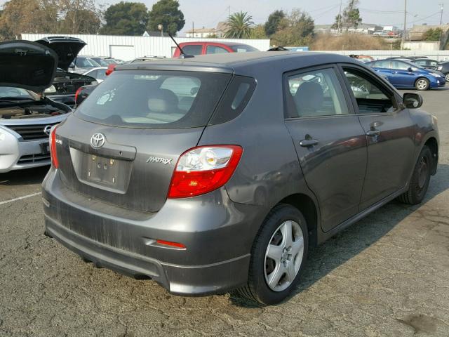 2T1KU40E39C188385 - 2009 TOYOTA COROLLA MA GRAY photo 4