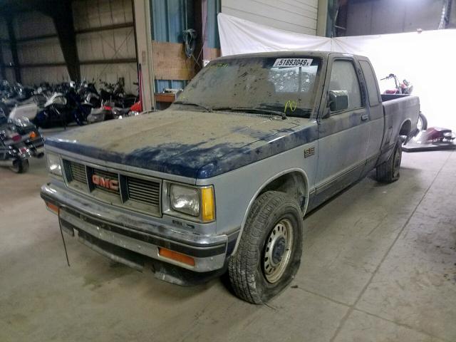 1GTDT14R1H8510989 - 1987 GMC S TRUCK S1 BLUE photo 2