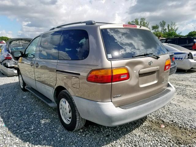 4T3ZF13C4WU087276 - 1998 TOYOTA SIENNA LE GRAY photo 3