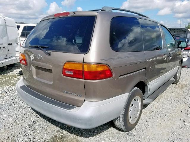 4T3ZF13C4WU087276 - 1998 TOYOTA SIENNA LE GRAY photo 4