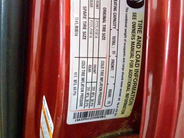 1LNHM86S25Y602997 - 2005 LINCOLN LS 红色 照片 10