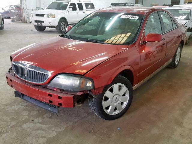 1LNHM86S25Y602997 - 2005 LINCOLN LS RED photo 2