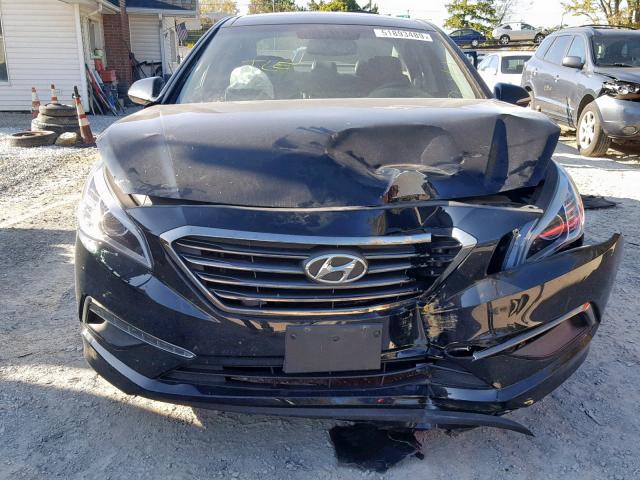 5NPE34AF0FH086400 - 2015 HYUNDAI SONATA SPO BLACK photo 9