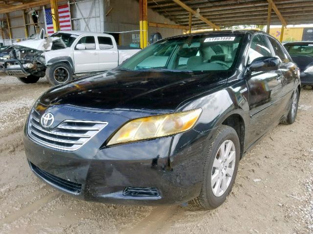 4T1BB46K69U098343 - 2009 TOYOTA CAMRY HYBR BLACK photo 2