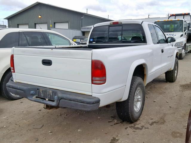 1B7GG22N9YS567919 - 2000 DODGE DAKOTA WHITE photo 4