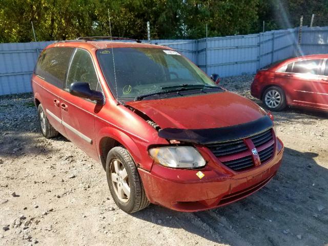 1D4GP24R06B702690 - 2006 DODGE GRAND CARA RED photo 1