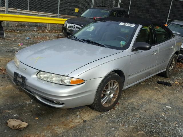 1G3NL52E23C187604 - 2003 OLDSMOBILE ALERO GL SILVER photo 2