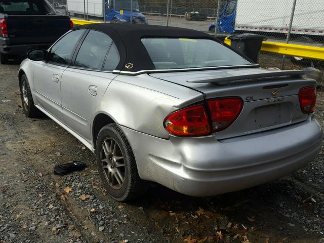 1G3NL52E23C187604 - 2003 OLDSMOBILE ALERO GL SILVER photo 3