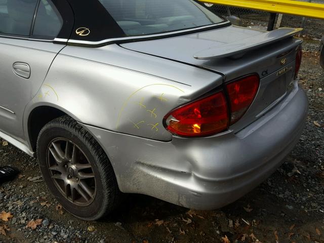 1G3NL52E23C187604 - 2003 OLDSMOBILE ALERO GL SILVER photo 9