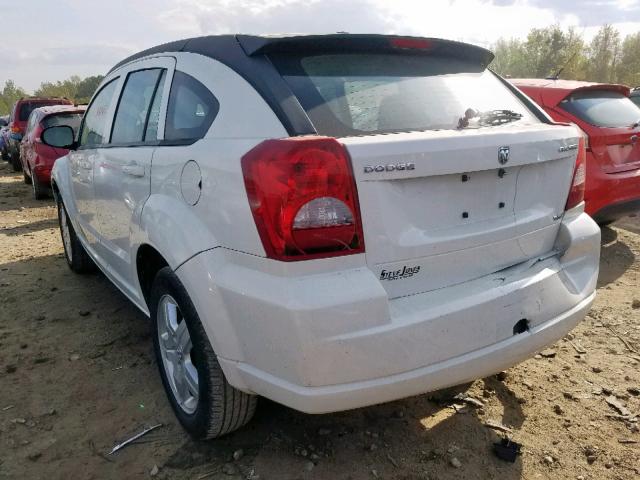 1B3HB48A09D209831 - 2009 DODGE CALIBER SX WHITE photo 3