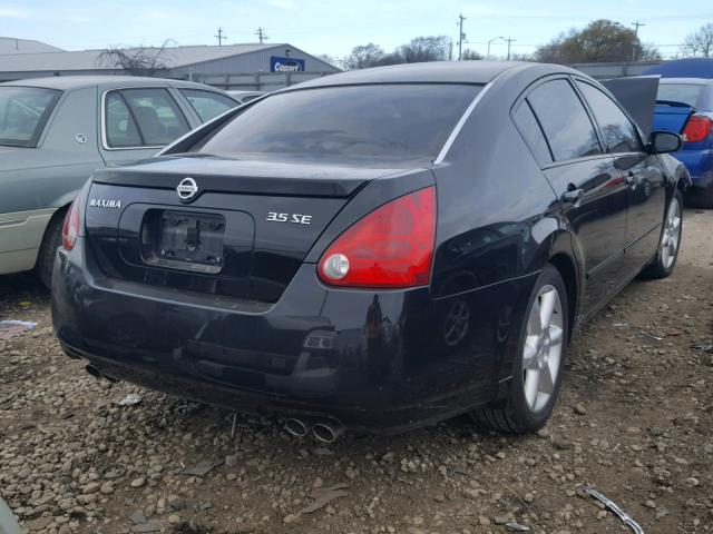 1N4BA41E15C814466 - 2005 NISSAN MAXIMA SE BLACK photo 4