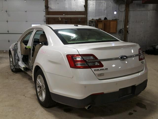 1FAHP2E92DG187875 - 2013 FORD TAURUS SEL WHITE photo 3