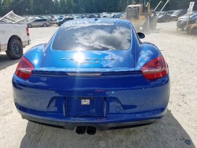 WP0AB2A8XEK190755 - 2014 PORSCHE CAYMAN S BLUE photo 6