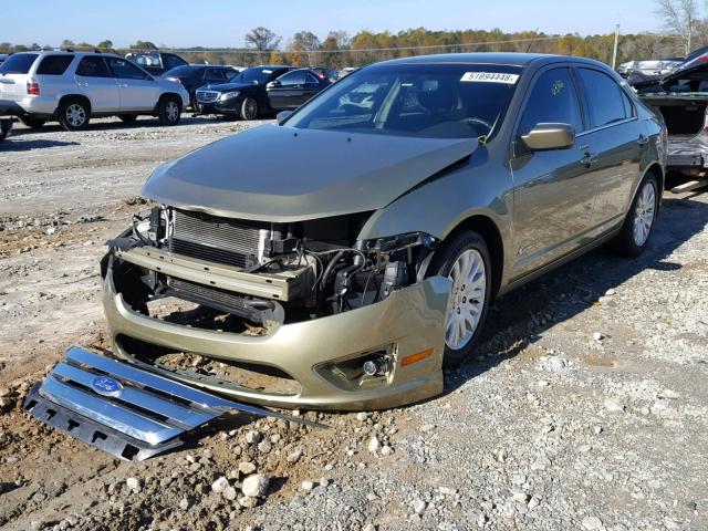 3FADP0L39CR248616 - 2012 FORD FUSION HYB GREEN photo 2