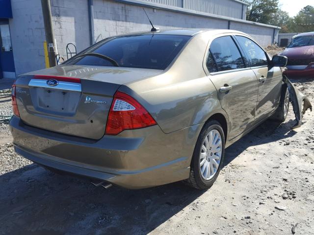 3FADP0L39CR248616 - 2012 FORD FUSION HYB GREEN photo 4