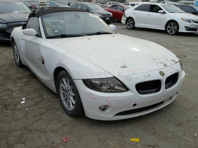 4USBT33564LS48759 - 2004 BMW Z4 2.5 WHITE photo 1