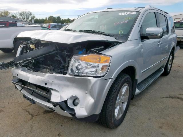 5N1AA0NC4EN608940 - 2014 NISSAN ARMADA SV SILVER photo 2