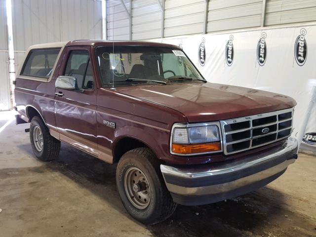 1FMEU15H6TLA98304 - 1996 FORD BRONCO U10 RED photo 1