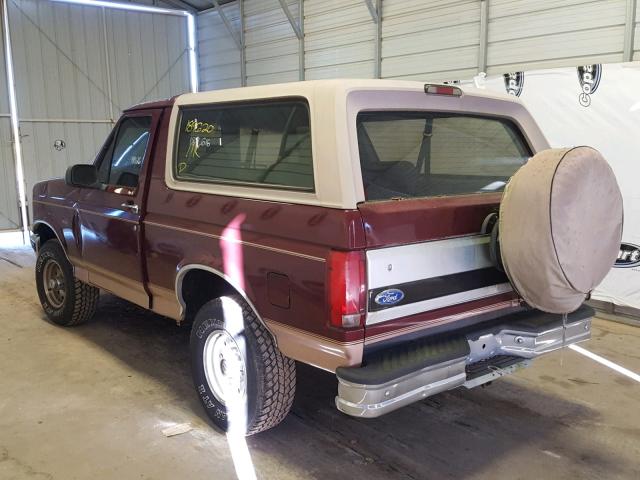 1FMEU15H6TLA98304 - 1996 FORD BRONCO U10 RED photo 3