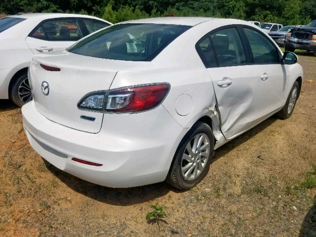 JM1BL1V89C1601040 - 2012 MAZDA 3 I WHITE photo 4