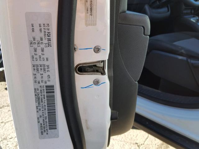 1C4NJDBB0GD566512 - 2016 JEEP COMPASS SP თეთრი ფოტო 10