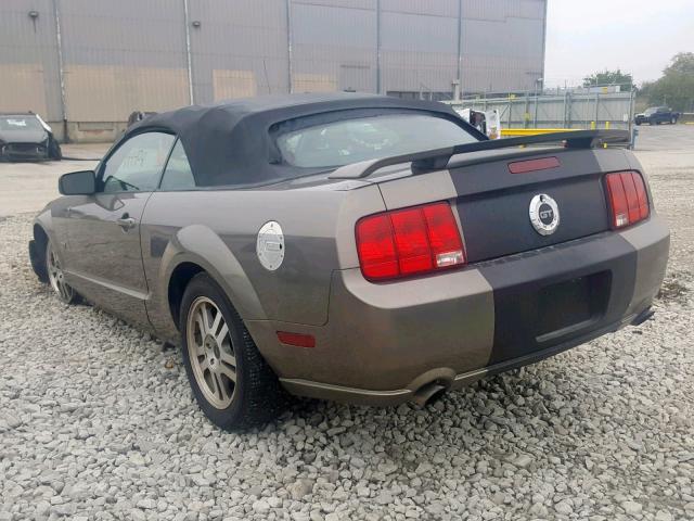 1ZVHT85H355256647 - 2005 FORD MUSTANG GT GRAY photo 3