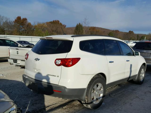 1GNKVGED0BJ134347 - 2011 CHEVROLET TRAVERSE WHITE photo 4