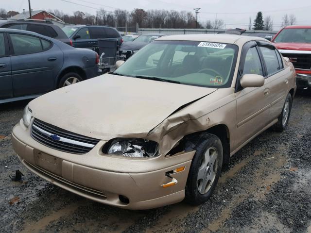 1G1NE52JX2M500570 - 2002 CHEVROLET MALIBU LS 金色 照片 2
