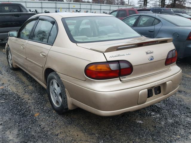 1G1NE52JX2M500570 - 2002 CHEVROLET MALIBU LS 金色 照片 3