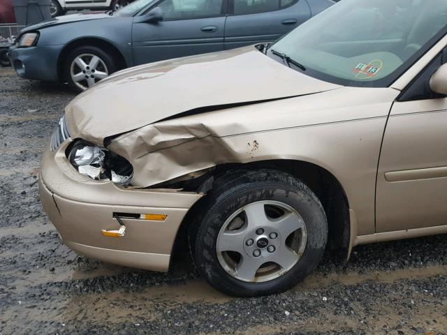 1G1NE52JX2M500570 - 2002 CHEVROLET MALIBU LS 金色 照片 9