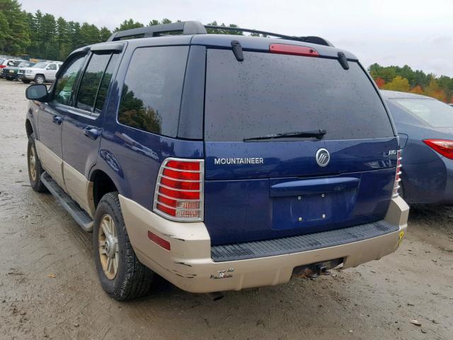 4M2ZU86E95UJ05661 - 2005 MERCURY MOUNTAINEE BLUE photo 3