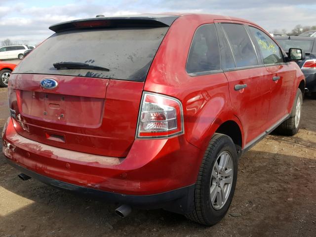 2FMDK3GC8ABB68204 - 2010 FORD EDGE SE RED photo 4