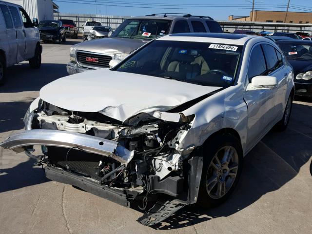 19UUA8F55AA014893 - 2010 ACURA TL WHITE photo 2