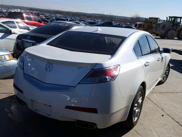 19UUA8F55AA014893 - 2010 ACURA TL WHITE photo 4