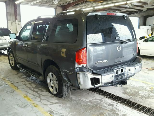 5N1AA08AX6N714420 - 2006 NISSAN ARMADA SE GRAY photo 3