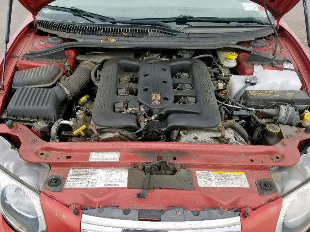 2C3AE66G24H685525 - 2004 CHRYSLER 300M RED photo 7