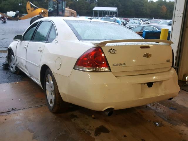 2G1WD58C969361275 - 2006 CHEVROLET IMPALA SUP Ақ фото 3
